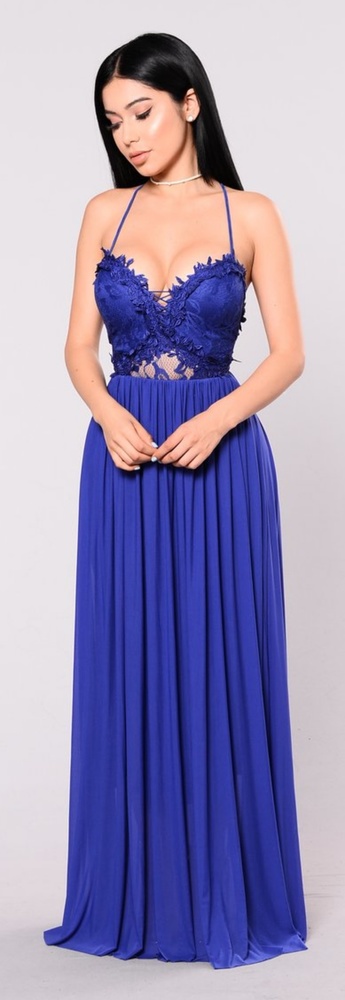 Royal blue dress